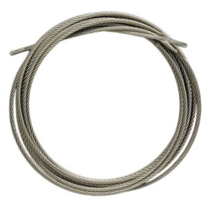 3/32" Cable-Maximum Weight Capacity: (1) cable = 155lbs./(2) cables = 186lbs.